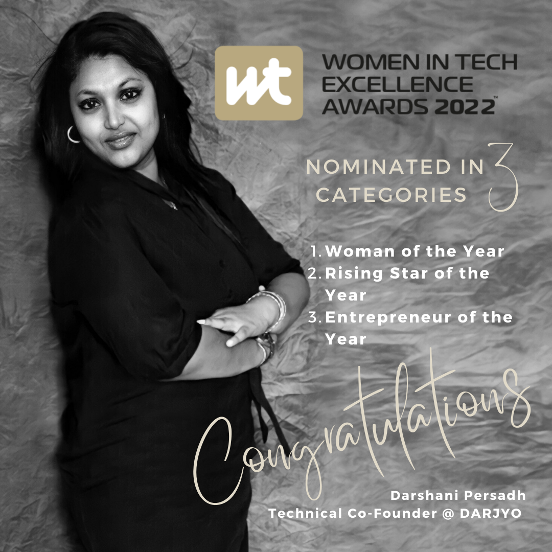 Darshani Persadh Nominated in 3 Categories for Women In Tech Excellence 2022 by Computing.co.uk