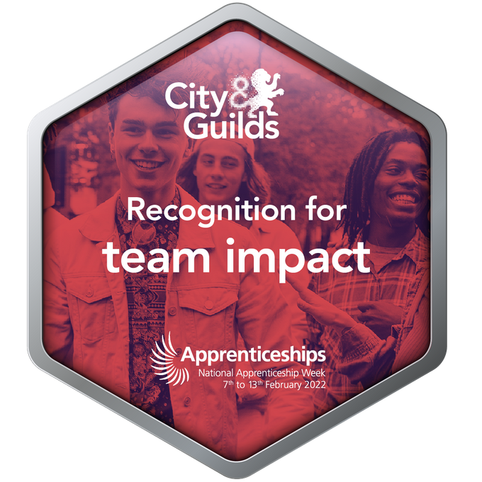 DARJYO awarded for Team Impact by City&Guilds for NAW2022